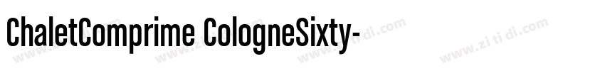 ChaletComprime CologneSixty字体转换